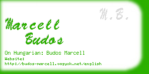 marcell budos business card